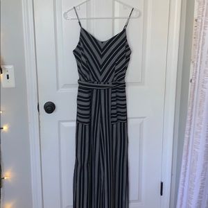 striped/chevron jumpsuit